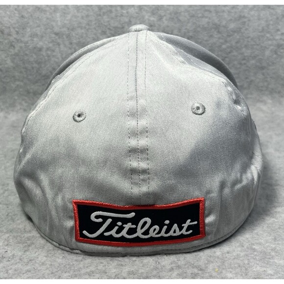Titleist Pro V1 FJ Foot Joy A-Flex Golf Hat Size S-M Fit Stretch Cap Gray Navy - Picture 8 of 12